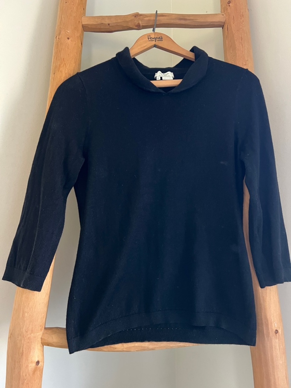 kate spade Black Rounded Collar Sweater